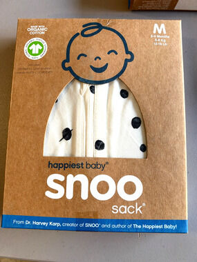 SNOO Happiest Baby Sleep Sack Swaddle Organic Cotton Medium 2-4 Mo - New Sealed